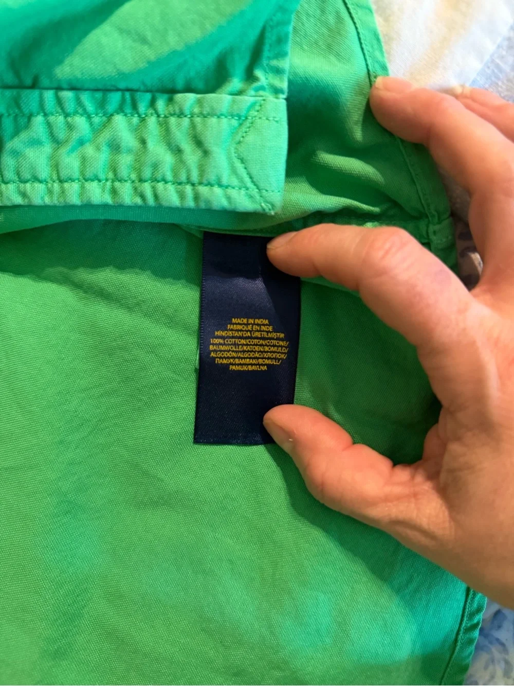 Ralph Lauren Green Long-Sleeve Button-Down Shirt